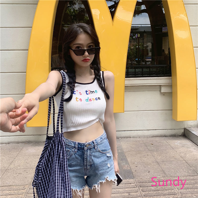 Áo sát nách phong cách mùa hè trẻ trung cho nữ