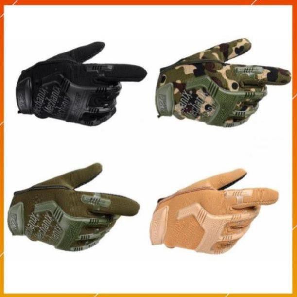 Găng Tay Xe Máy, Bao Tay Đi Phượt MPact - Mechanix Full Ngón Có Gù Bảo Vệ Chuyên Moto Thể Thao