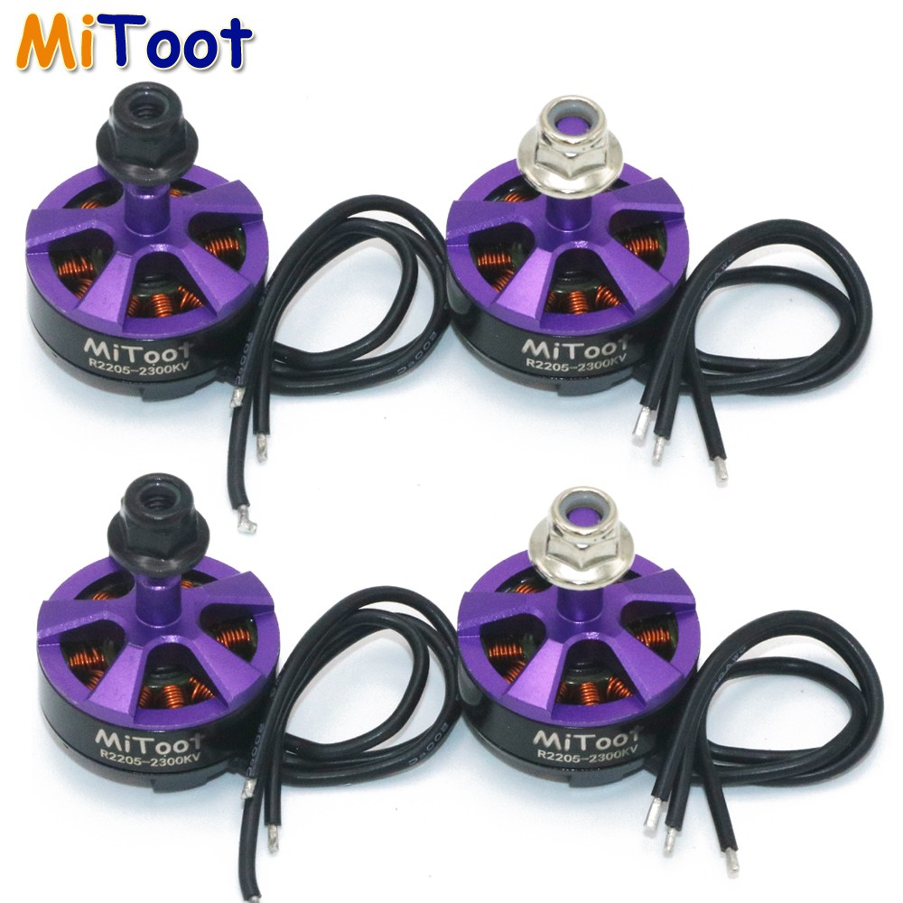 Bộ 4 Động Cơ Không Chổi Than R2205 2300KV CW CCW