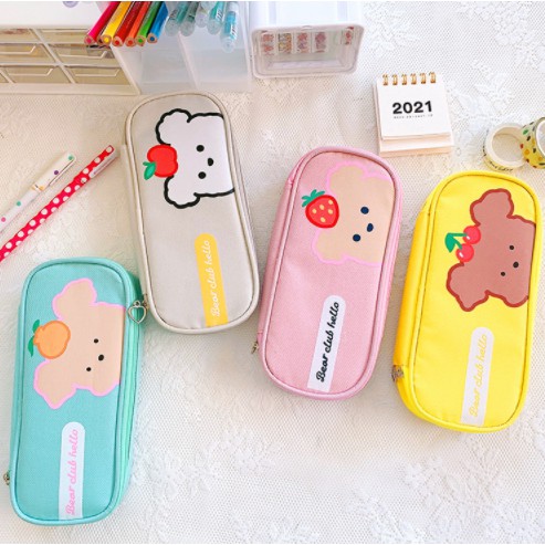 hộp bút to gấu thỏ nhiều ngăn HB198 hộp bút heo hồng cute hộp bút dễ thương