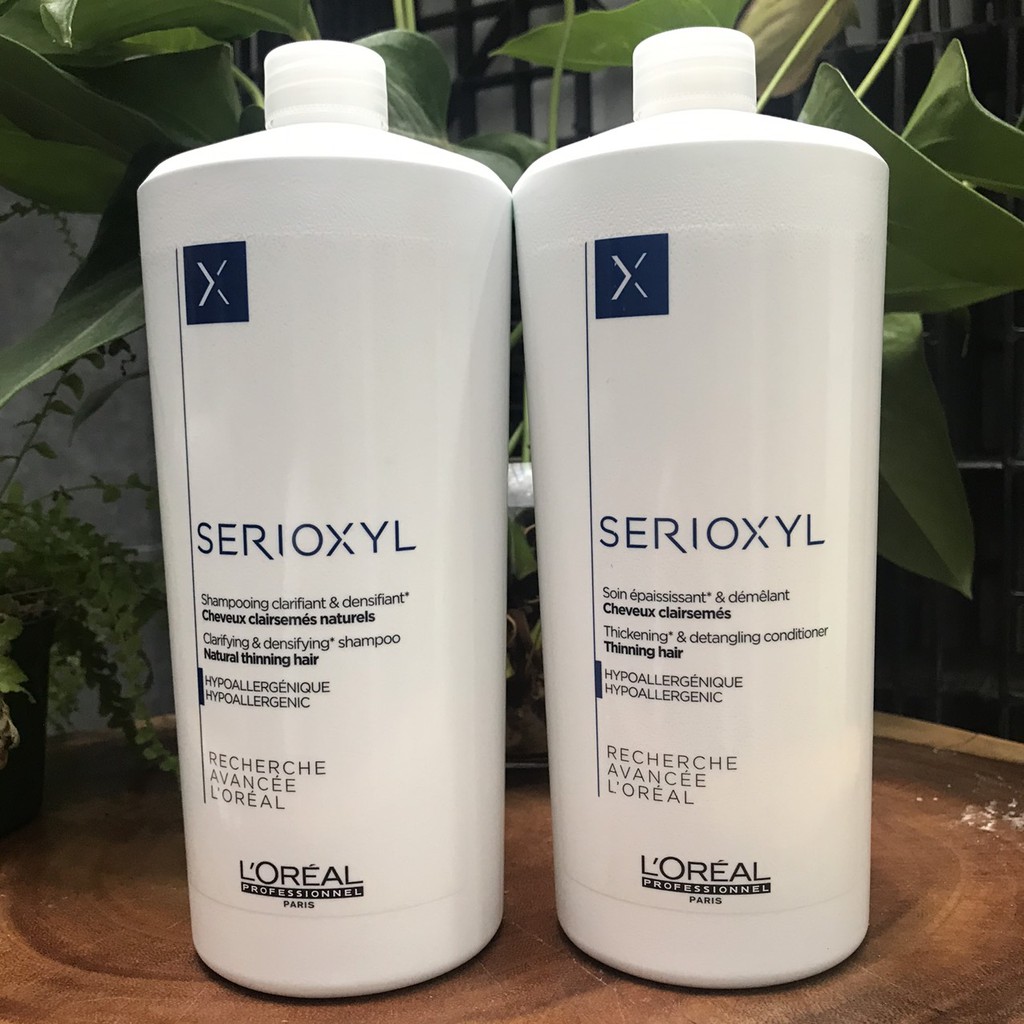 Dầu gội xả kích thích mọc tóc L'oréal Serioxyl 1000mlx2