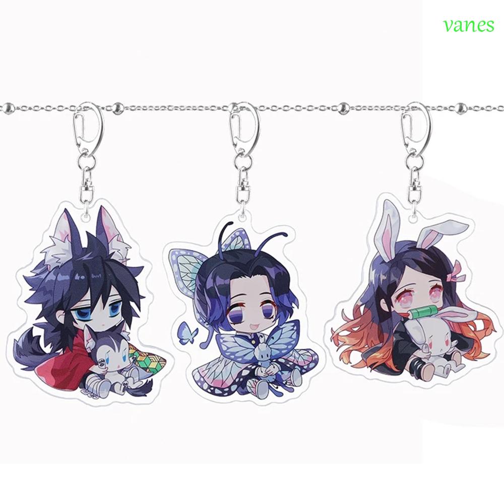 Móc Khóa Acrylic Họa Tiết Demon Slayer Kimetsu No Yaiba Dễ Thương Sáng Tạo 1