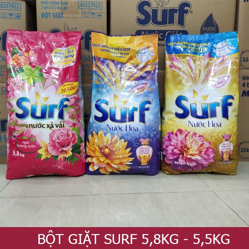 Bột giặt Surf hương Nước xả vải 5.8kg