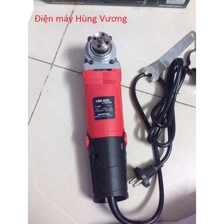 Máy mài góc cầm tay Hikari  K-100B, đá  100mm,  madein Thái Lan màu đỏ tươi.