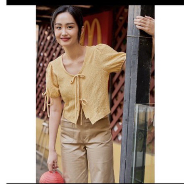 Pass áo happyzoo cột nơ newtag