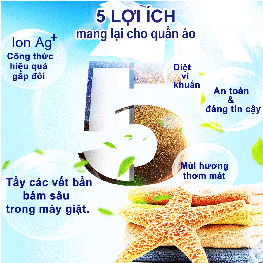 Combo 2 Hộp Chất Vệ Sinh Lồng Máy Giặt Mao Bao 306g + 1 Túi Nước Giặt Kháng Khuẩn 1800g