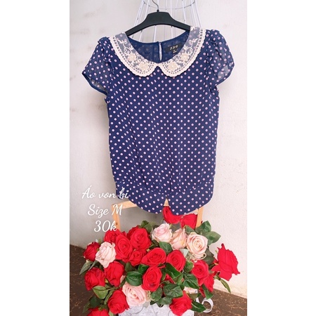 Áo sơ mi vin chấm bi kiểu