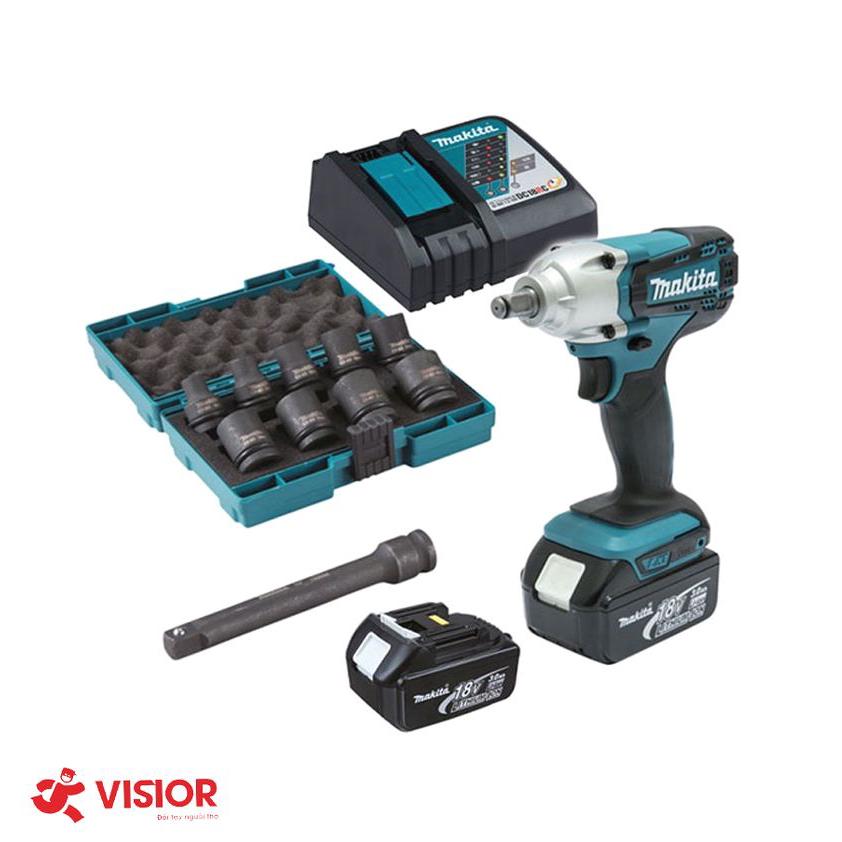 Máy siết bu lông dùng pin Makita DTW190JX3