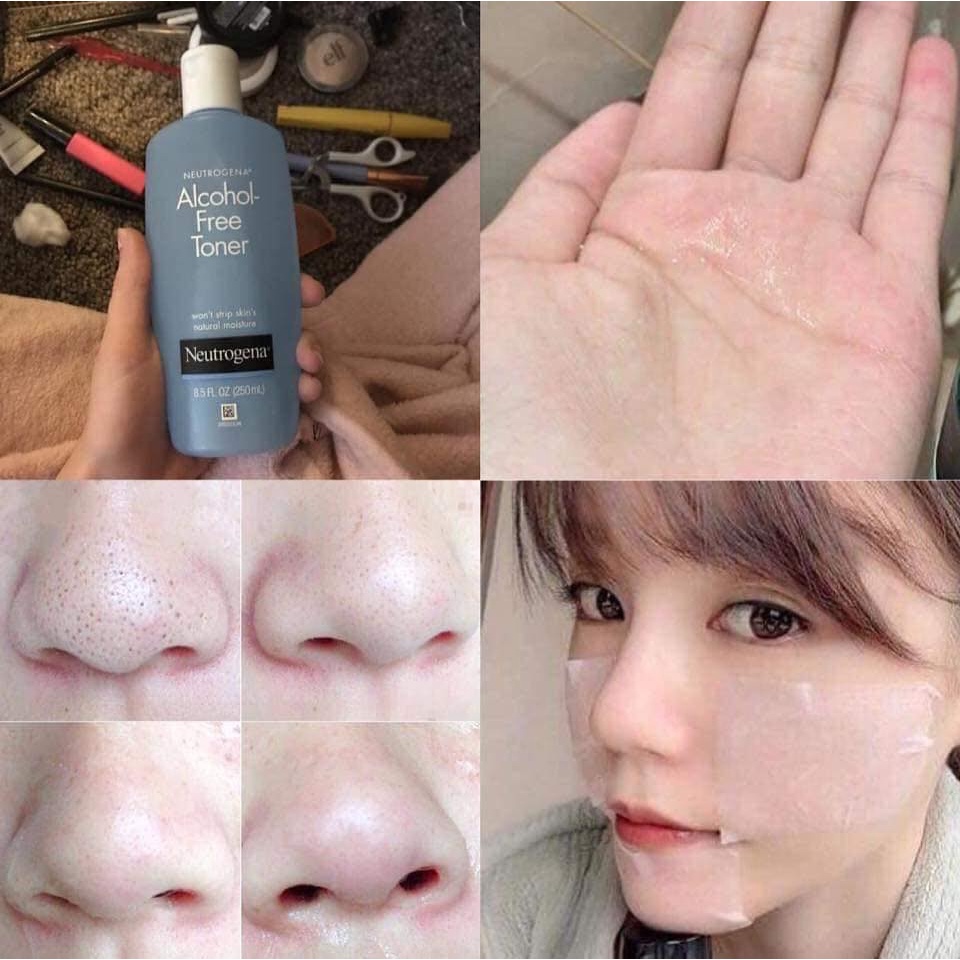 Nước hoa hồng Neutrogena Alcohol Free Toner Không chứa cồn 150ml Limosu