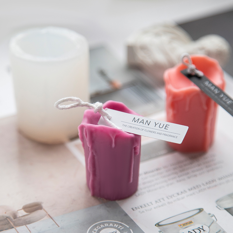 Khuôn Silicone Làm Nến Thơm Hình Trụ Mini