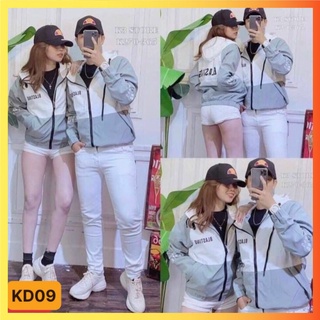 Áo khoác dù nam nữ cao cấp gió 2 lớp cặp đôi cao cấp chống nước hg174
