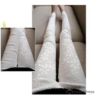 Quần Legging Phối Ren Cho Nữ