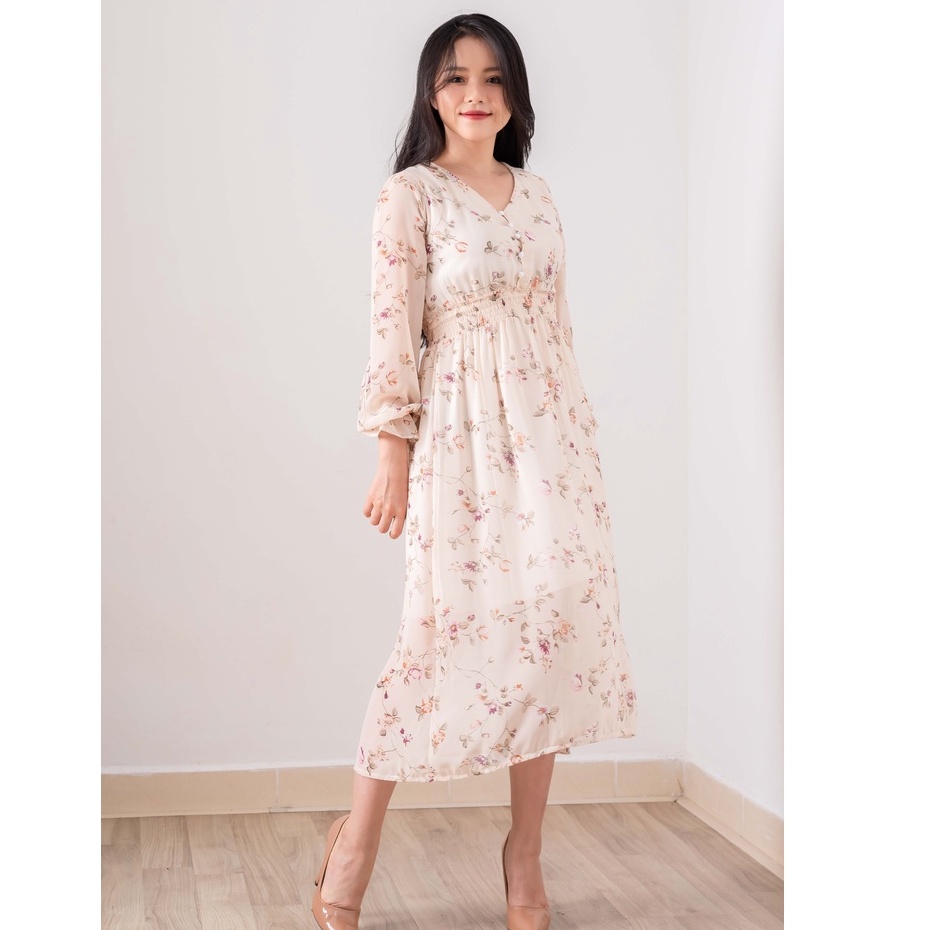 Đầm công chúa đính hoa Ulzzang kèm ảnh thật 👑🌨 Đầm hoa nhí vintage Zuca shop