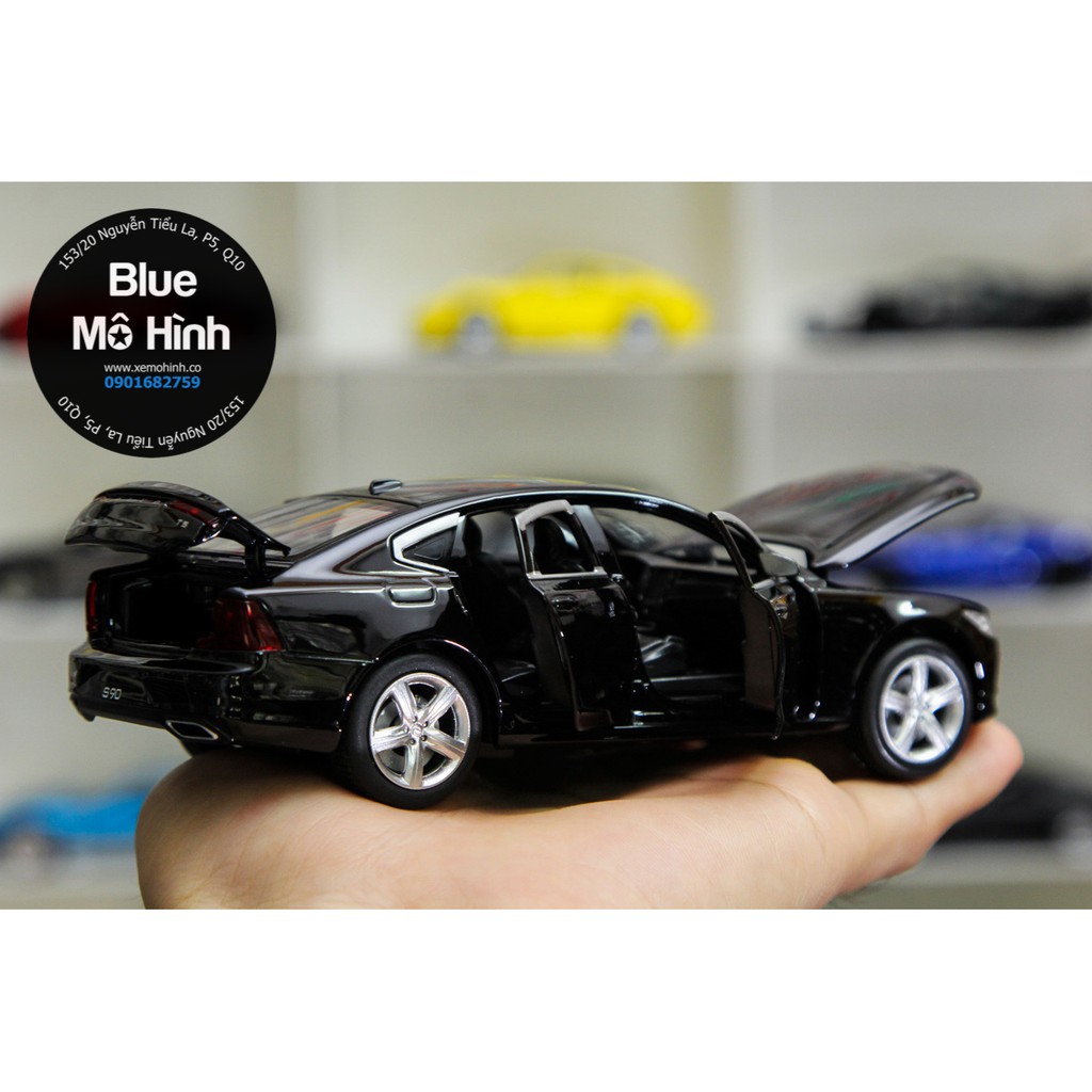 Blue mô hình | Xe mô hình Volvo S90 Sedan mở hết cửa 1:32