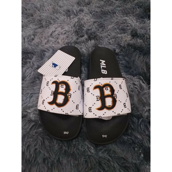 Dép quai ngang nữ MLB BOSTON unisex thể thao