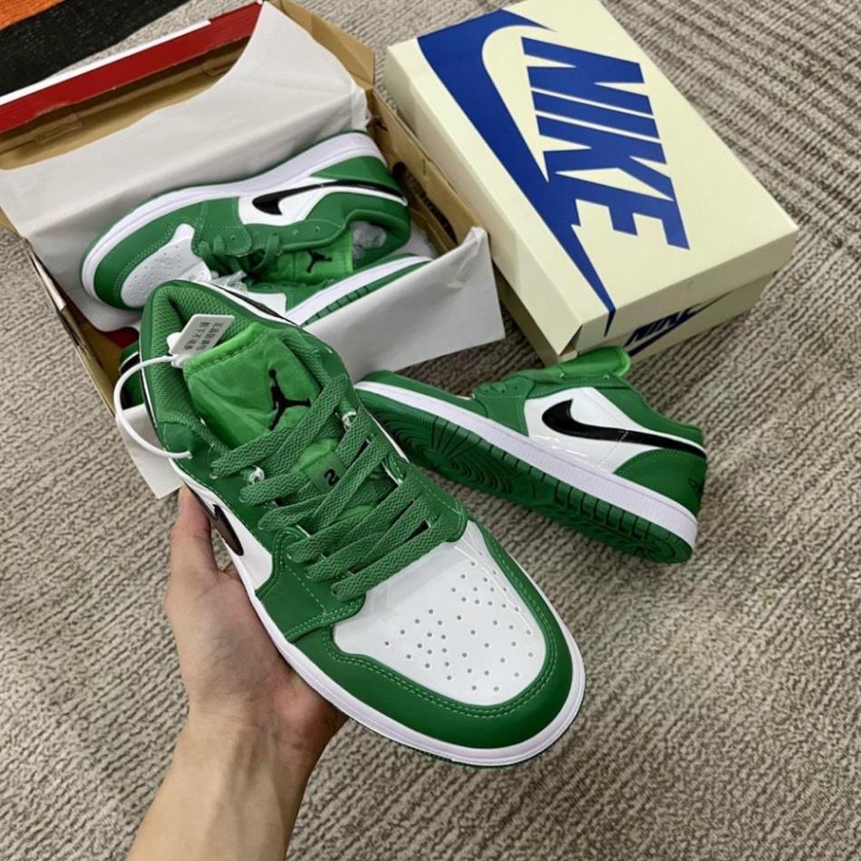 Giày Nike Jordan 1 Low Pine Green/Xanh Lá ,jd1 xanh lá cây ,jordan thấp cổ xanh cây hotrend 2022