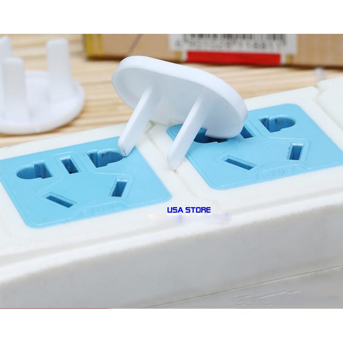 (Lẻ Bằng Sỉ) 1 Nút Bịt Ổ Điện Chống Giật Loại 2/3 Chân Nhựa ABS Siêu Bền, Chống Nhiệt Cao Cấp, An Toàn Cho Bé