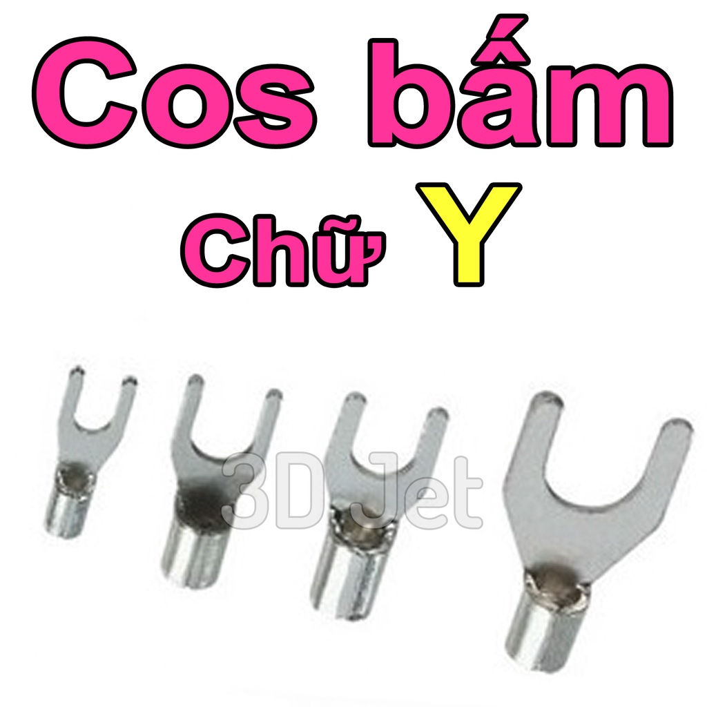 10 Đầu bấm Cos chữ Y, cos bấm dây điện chữ y