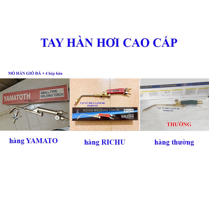 Mỏ hàn gió đá - tay hàn cắt Yamatoth RICHU - Đèn cắt Yamato (chọn đúng loại khi đặt hàng)