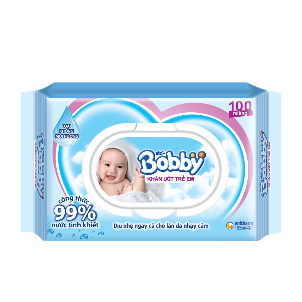 *SALE* Combo 10 gói khăn ướt Bobby 100 miếng