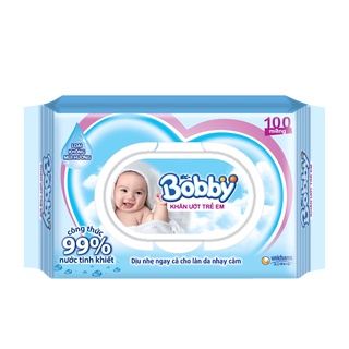 Combo 10 gói khăn ướt Bobby 100 miếng