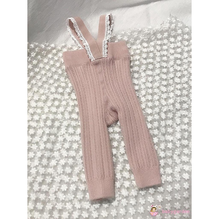 Quần Tất Dệt Kim Phối Ren Mềm Co Giãn Dành Cho Bé Gái 0-4 Tuổi