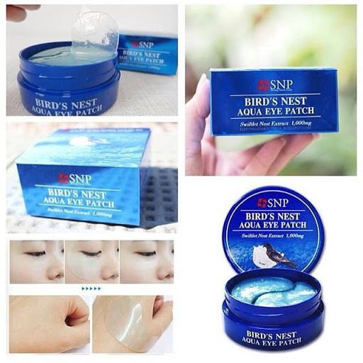 Mặt nạ chống lão hóa, giảm thâm quầng và bọng mắt tinh chất tổ yến SNP Bird's Nest Hàn Quốc 60 miếng <3200280> | BigBuy360 - bigbuy360.vn