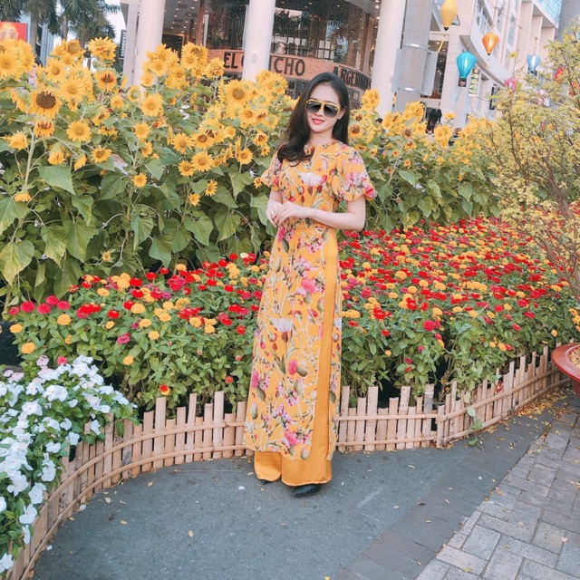 Thanh lý set áo dài cách tân+quần+belt size S