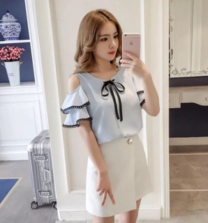 Áo Kiểu Voan Thắt Nơ