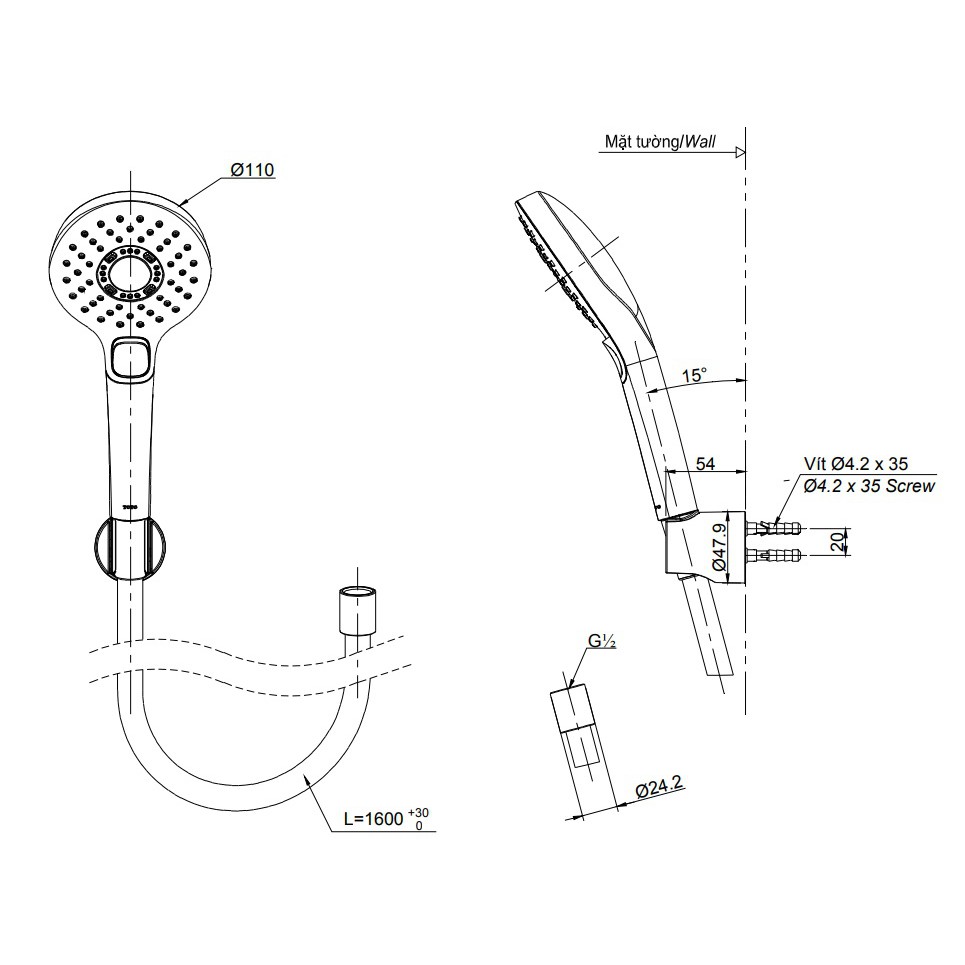 Bát Sen Tay TOTO TBW01010A VTT 67