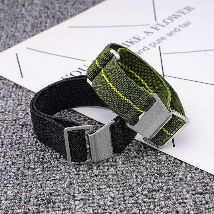 Dây Đeo Đồng Hồ Thể Thao Bằng Nylon Co Giãn Tốt Kích Thước 18mm 20mm 22mm 24Mm