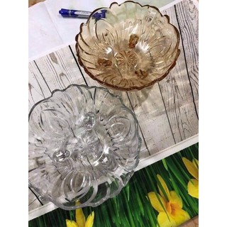 BÁT THỦY TINH ĐỰNG HOA QUẢ trắng