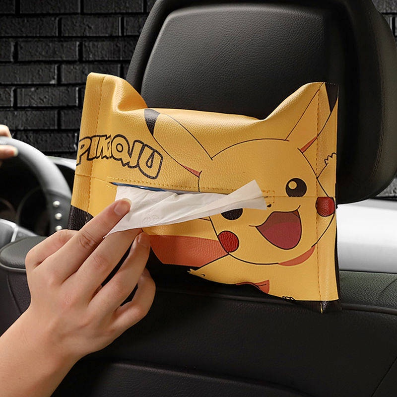 Hộp đựng khăn giấy họa tiết hoạt hình sáng tạo cho xe hơi