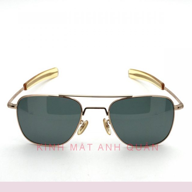 Kính mát nam đi nắng phong cách thời trang cổ điển tròng kính thủy tinh tặng hộp đựng mẫu AO01