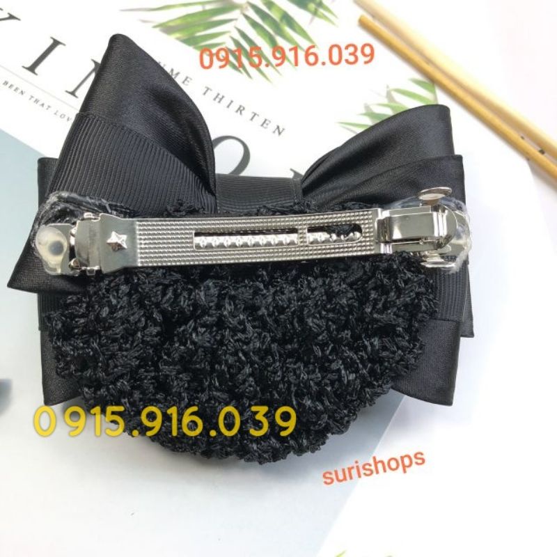 Kẹp tóc lưới nơ 3 tầng, Kẹp Búi Lưới