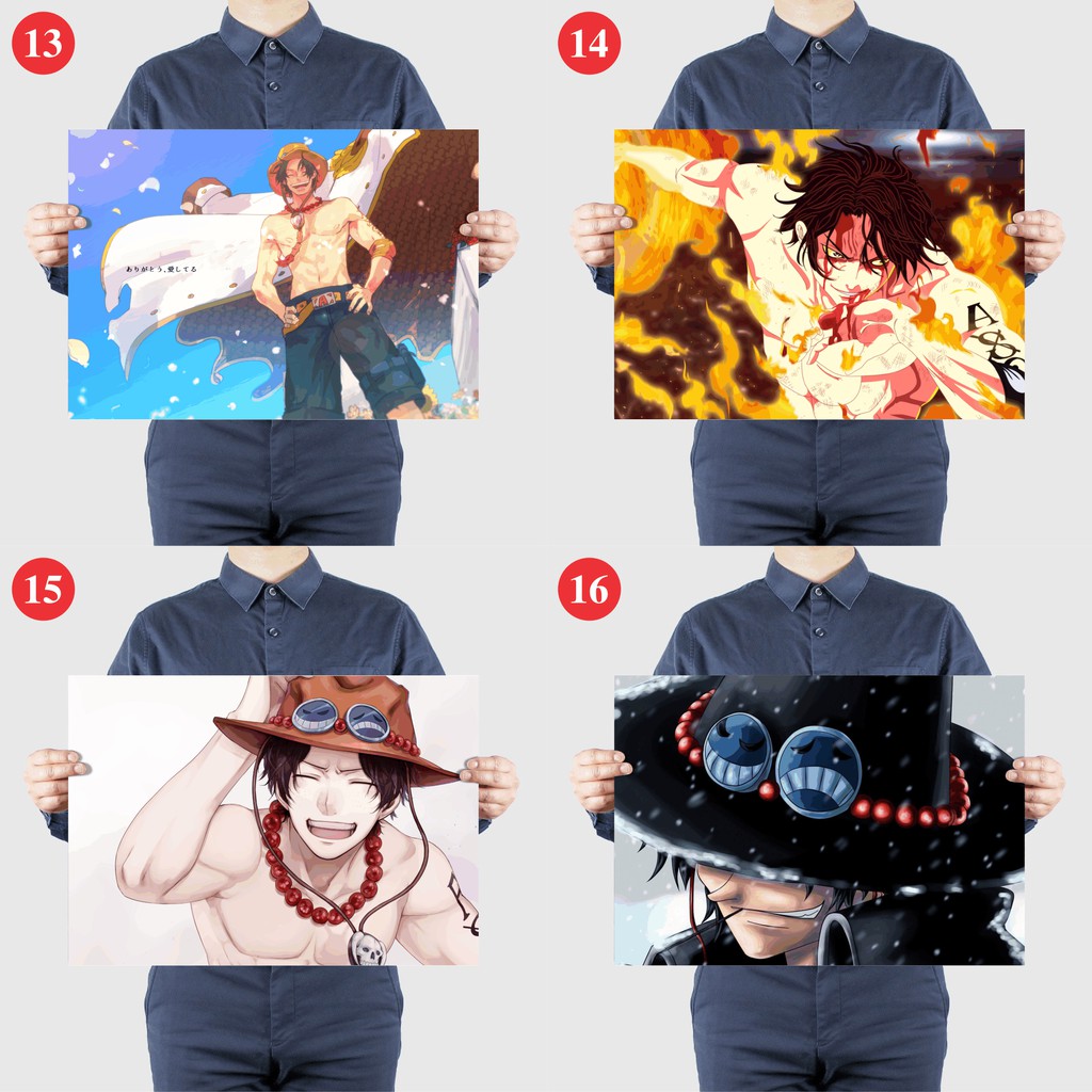 Poster Decal Hình Portgas D. Ace Onepiece