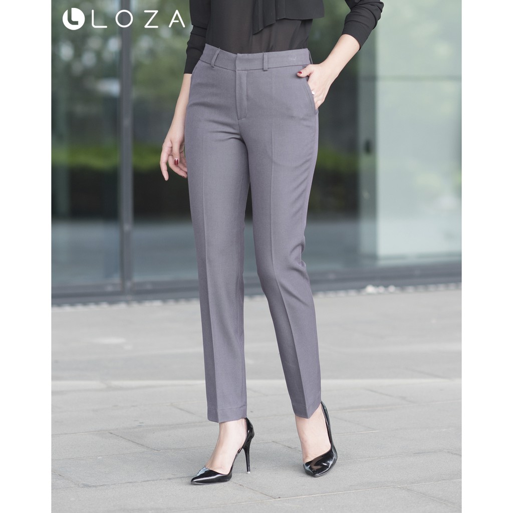 [FREESHIP 50K] Quần âu nữ dáng côn đứng màu ghi-LOZA QC3078 | BigBuy360 - bigbuy360.vn