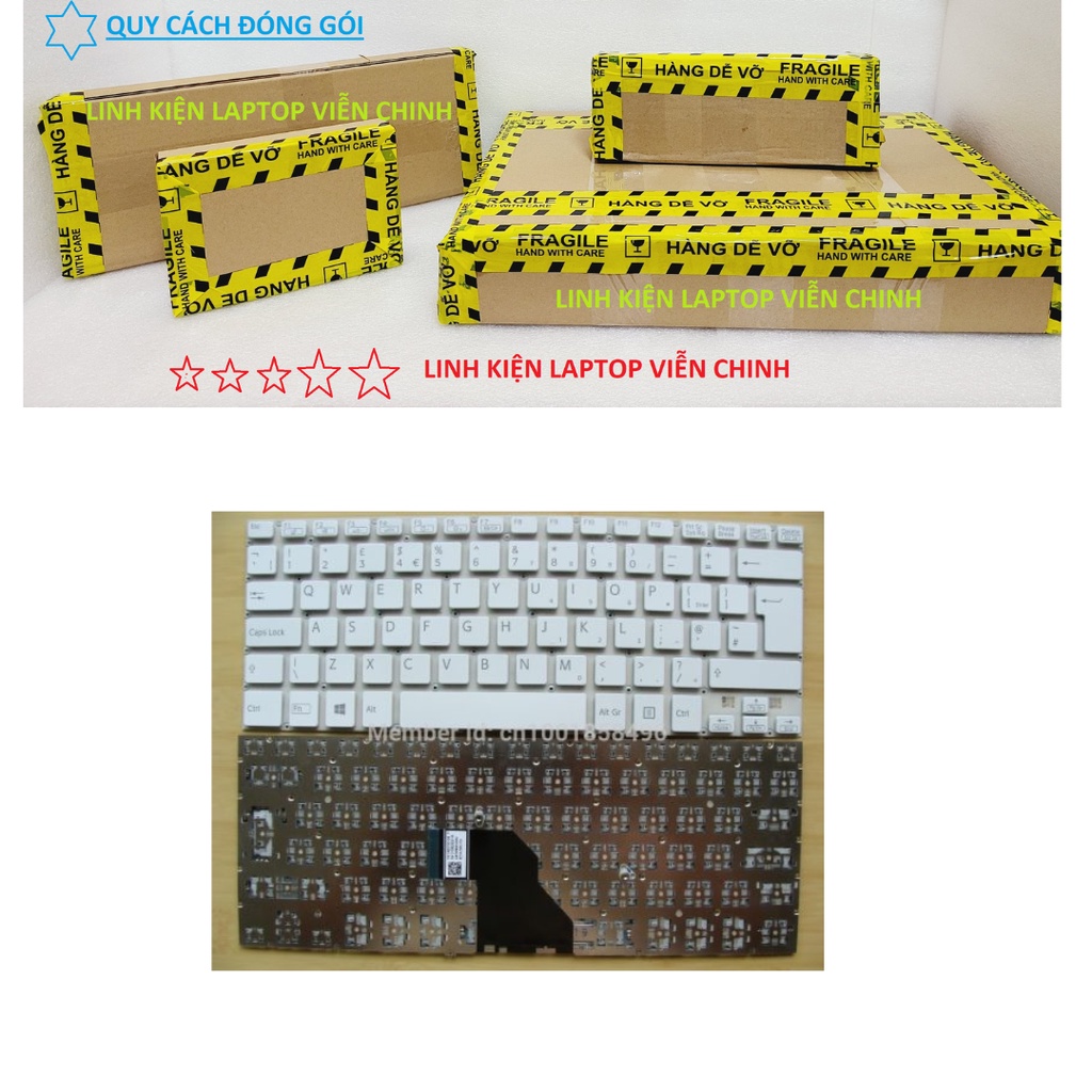 Bàn phím laptop Sony Vaio SVF14E, SVF142, SVF143 – SVF14A SVF142 ĐEN