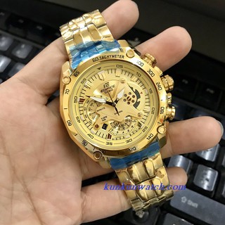 Đồng hồ nam casio ef 550fg - 9av - quartz - dây kim loại