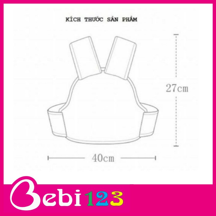 Đai lưới xe máy thoáng khí an toàn cho bé