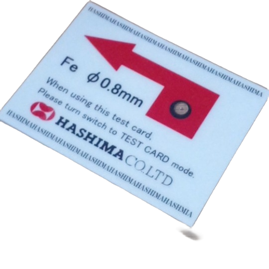 Thẻ Kiểm Tra Máy Dò Kim Hashima, Test Card Hashina; Mẫu Thử Cho Máy Dò Kim Loại