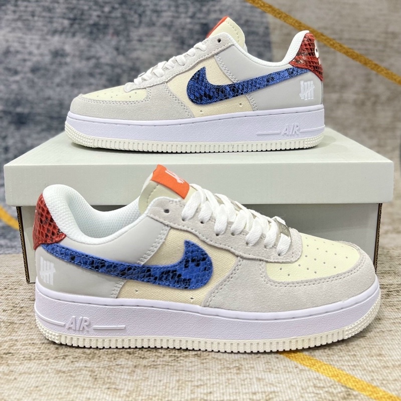 Giày_Thể Thao Nam Nữ Air Force 1 da lộn Low SP Undefeated Ballistic Dunk, AF1 Vàng Chanh Cực Hot SC tặng box bảo vệ