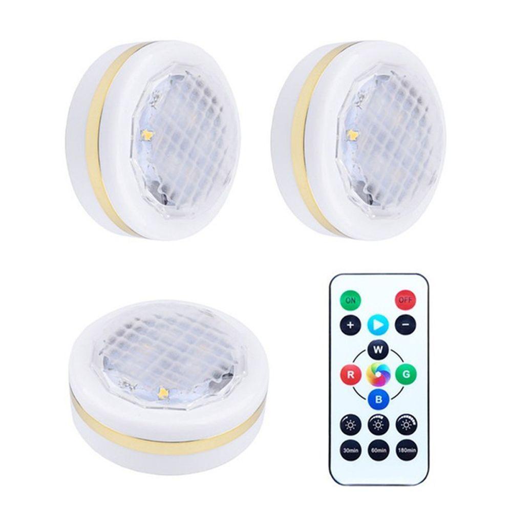 YIYU Set 3 Đèn LED Không Dây Cảm Ứng Chạm Nhiều Màu Sắc Có Công Tắc Dành Cho Tủ Bếp