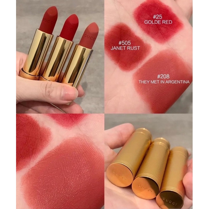 SON GUCCI MATTE MÀU 25 VÀ 208 ( CÓ SẴN )