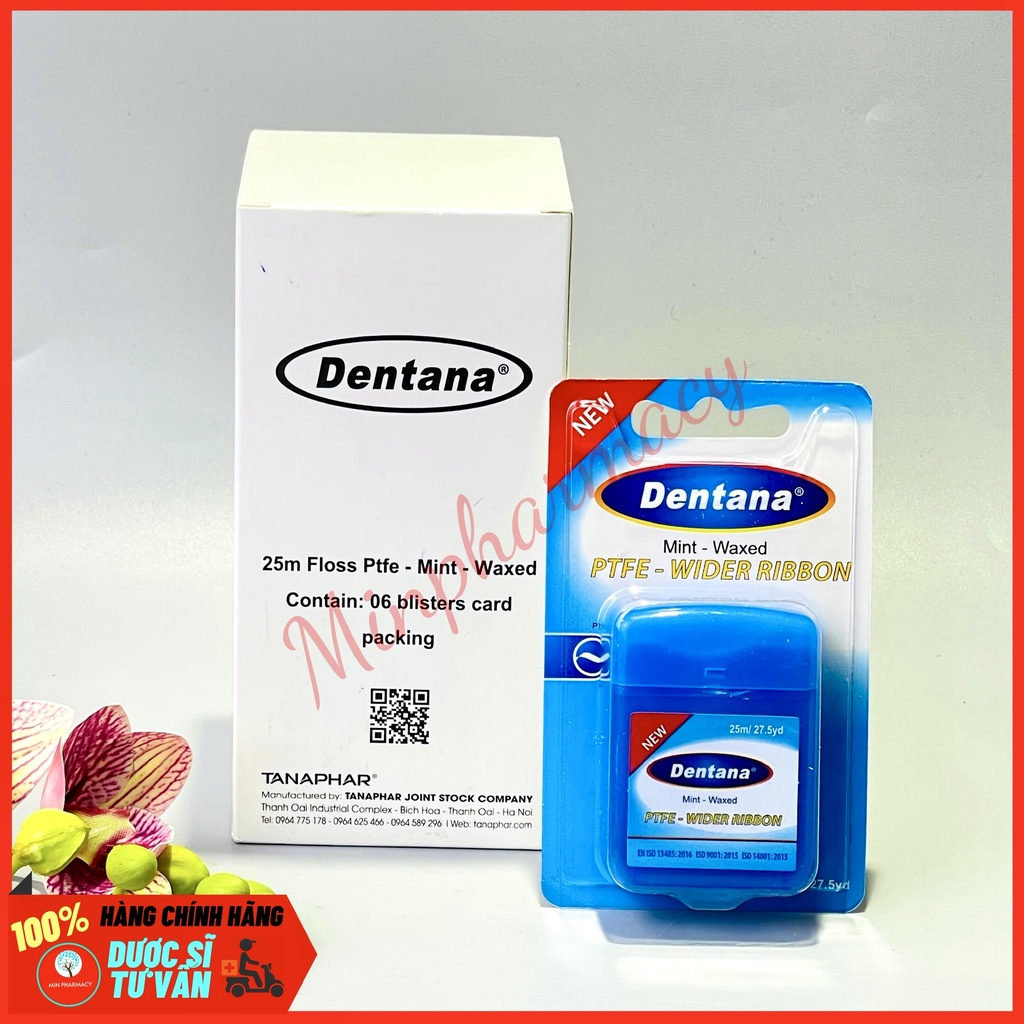 Chỉ tơ nha khoa DENTANA cuộn 25m - Minpharmacy