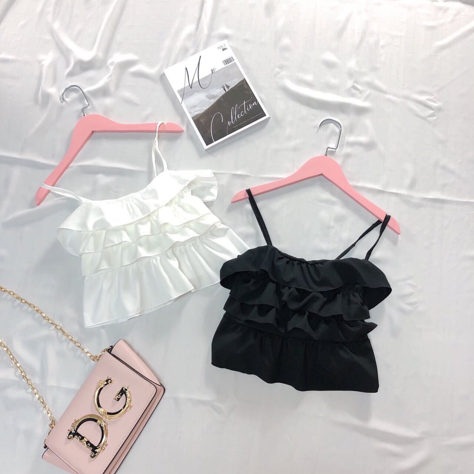 Áo 2 dây nhiều tầng - Áo hai dây vải voan đẹp - Ảnh thật - MIN Boutiques