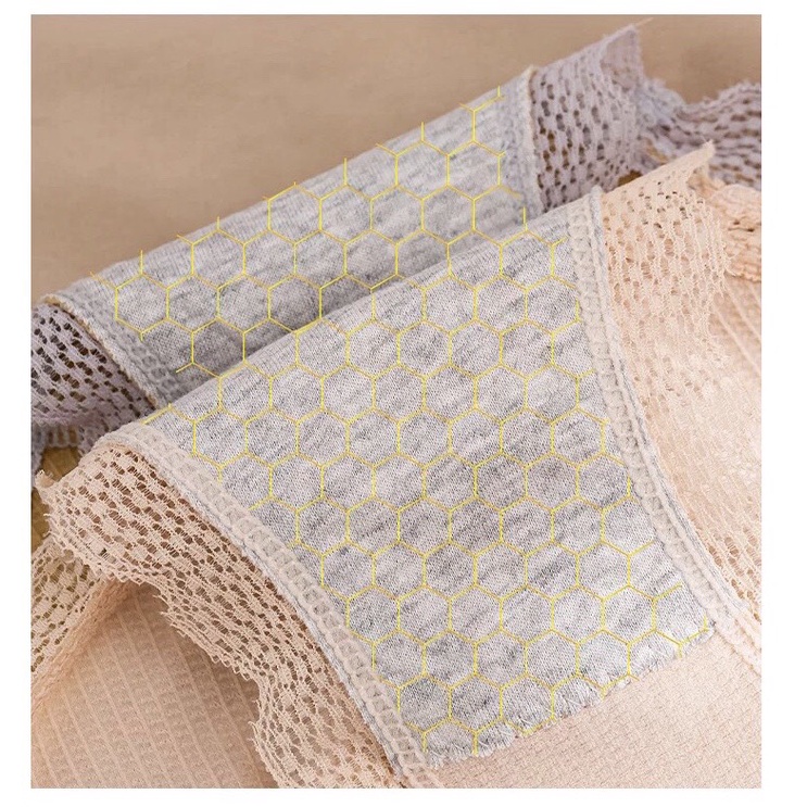 Quần Lót Nữ Cotton Xốp Đính Nơ Kháng Khuẩn YiOn Underwear QC09