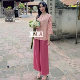 Bộ bà ba đi chùa , bộ lam đi chùa lụa gấm , bộ phật tử đi chùa dành cho nữ