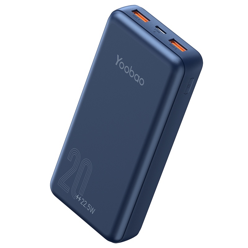 Pin sạc dự phòng 20000mAh D20Q Yoobao PD20, hỗ trợ sạc nhanh công suất 22.5W, dùng cho Iphone 11,12, Huawei