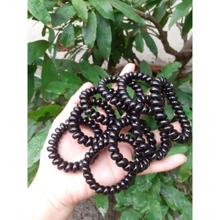 Combo 10 cột tóc lò xo màu đen (cở 5cm)